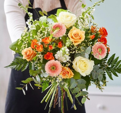 Hand tied bouquet made with the finest flowers