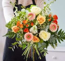 Hand tied bouquet made with the finest flowers