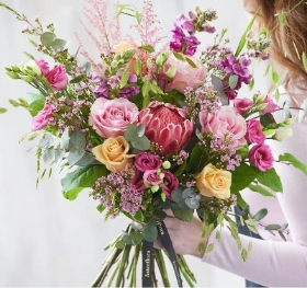 Hand tied bouquet made with the finest flowers..