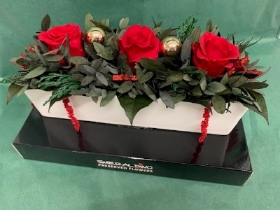 Preserved Christmas Special Red Rose Gift